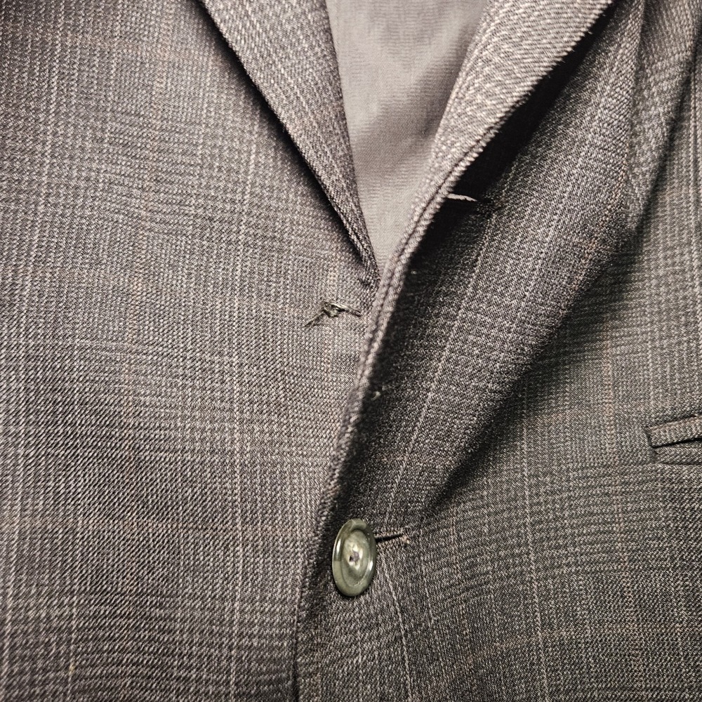 Kuppenheimer Men's 2 Button Blazer Sport Coat 44R Missing Button See Pics - Picture 4 of 16